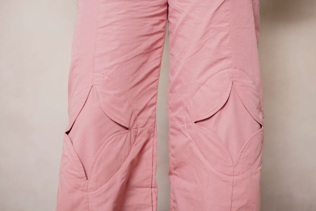 Relaxed Stared Trousers - Pink