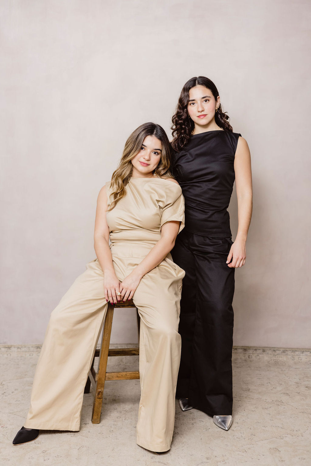 Tailored Fold Trousers - Midnight Black