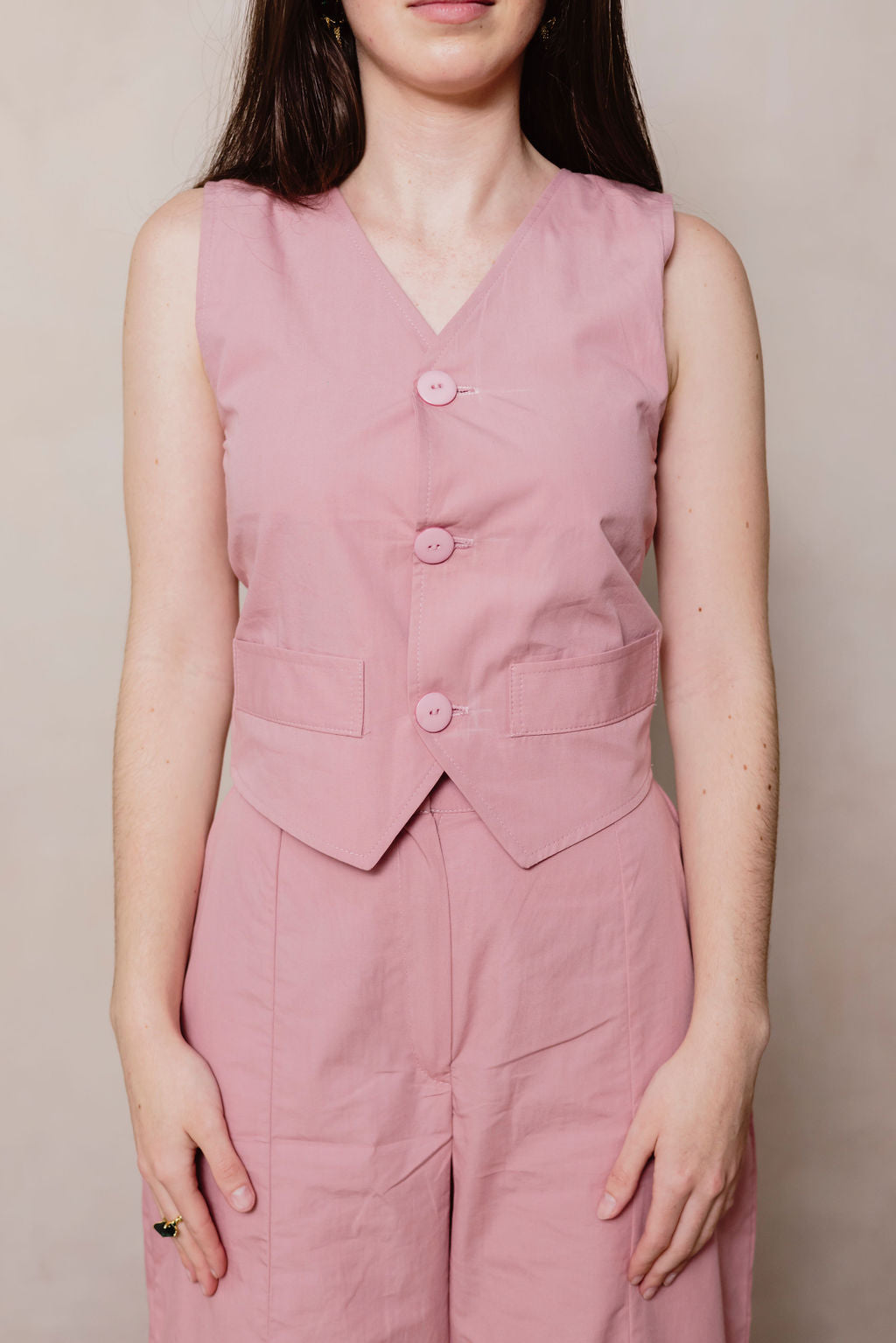 Cowboy Vest - Pink